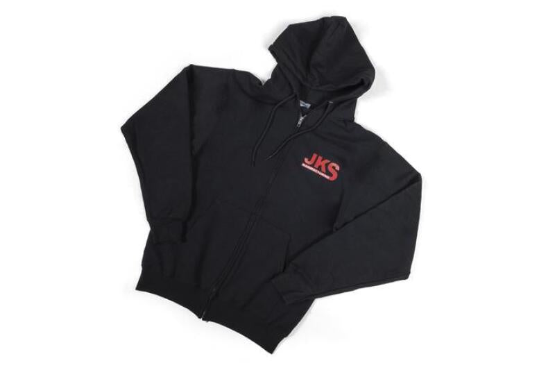 JKS Manufacturing Zippered Black Hoodie - Small JKSAPP140BLKS JKSAPP140BLKS Photo - out of package