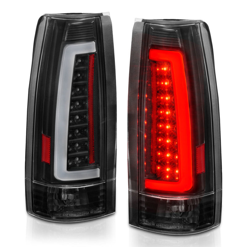 ANZO 1999-2000 Cadillac Escalade LED Taillights Black Housing Clear Lens Pair 311344 311344 Photo - Unmounted