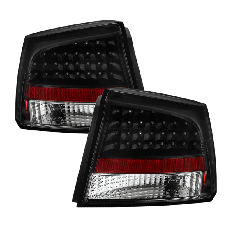SPYDER Xtune Dodge Charger 06-08 LED Tail Lights Black ALT-JH-DCH05-LED-BK 5070807 5070807 Photo - Primary