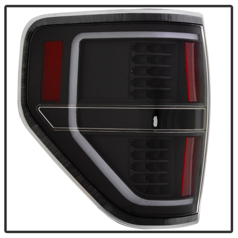 SPYDER xTune 09-14 Ford F-150 Light Bar LED Tail Lights - Black (ALT-JH-FF15009-LBLED-BK) 9042188 9042188 Photo - Unmounted