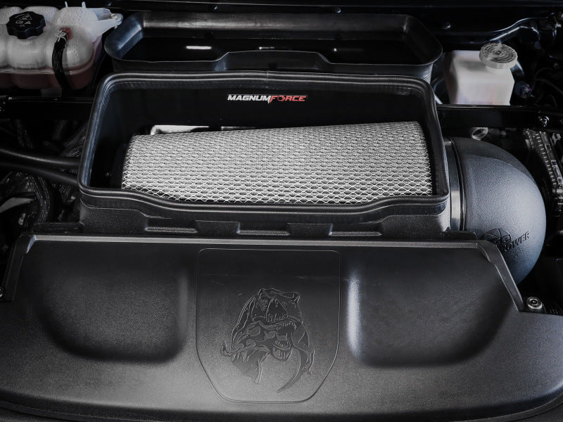 aFe 21-23 RAM 1500 TRX V8-6.2L SC Magnum FORCE Stage2 Cold Air Intake System w/Pro DRY S 54-13072D 54-13072D Photo - Mounted