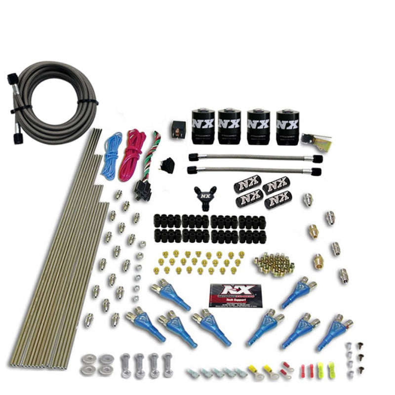 Nitrous Express 8 Cyl Shark Direct Port 4 Solenoids Nitrous Kit (200-600HP) w/o Bottle 90006-00 90006-00 Photo - Primary