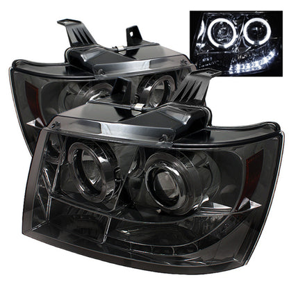 Spyder Chevy Suburban 1500 07-14 Projector Headlights LED Halo LED Smke PRO-YD-CSUB07-HL-SM 5009661 5009661 Photo - Primary