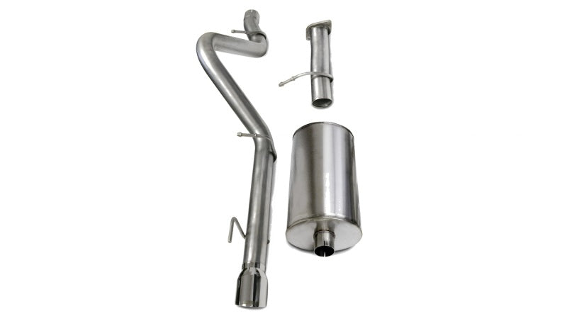 Corsa Performance 06-08 Chevrolet Trailblazer SS 6.0L V8 Polished Sport Cat-Back Exhaust 14256 Photo - Primary