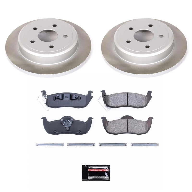 PowerStop Power Stop 05-10 Jeep Grand Cherokee Rear Semi-Coated Rotor Kit SC2221 SC2221 Photo - Primary