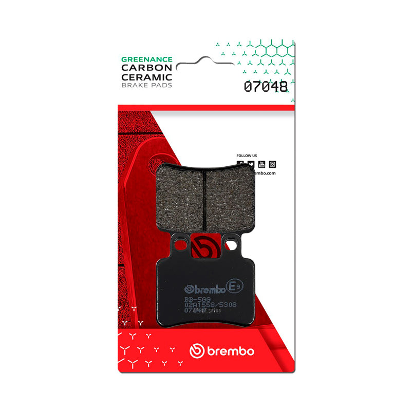 Brembo OE Peugeot Satelis/Sherco Se/Yamaha Dt/Yamaha Xt Carbon Ceramic Brake Pad - Front 07048 07048 User 1