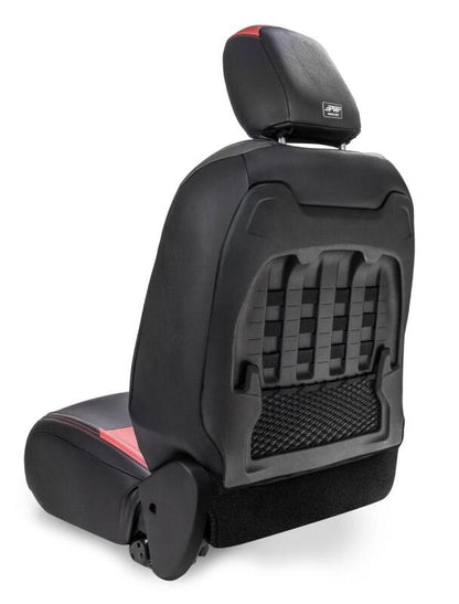 PRP Seats PRP 2018+ Jeep Wrangler JL/2 door/Rubicon Front Seat Covers (Pair) - Black/Tan B038-04 B038-04 Photo - Close Up