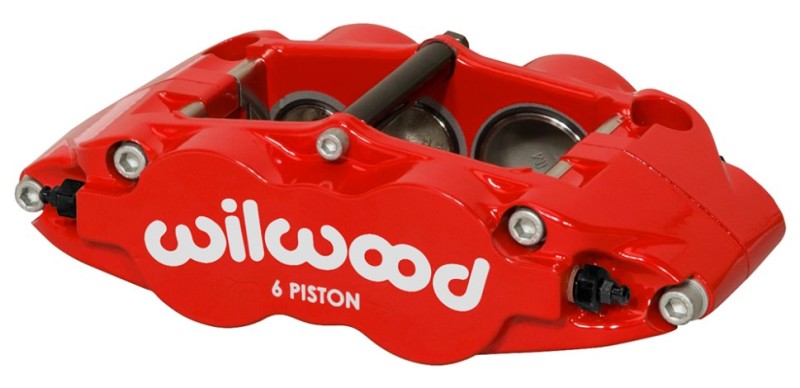 Wilwood Caliper Forged Narrow Superlite R/H FNSL6R-DS Dust Seal 1.62/1.12 1.10in Rotor Width - Red 120-14436-RD 120-14436-RD User 1