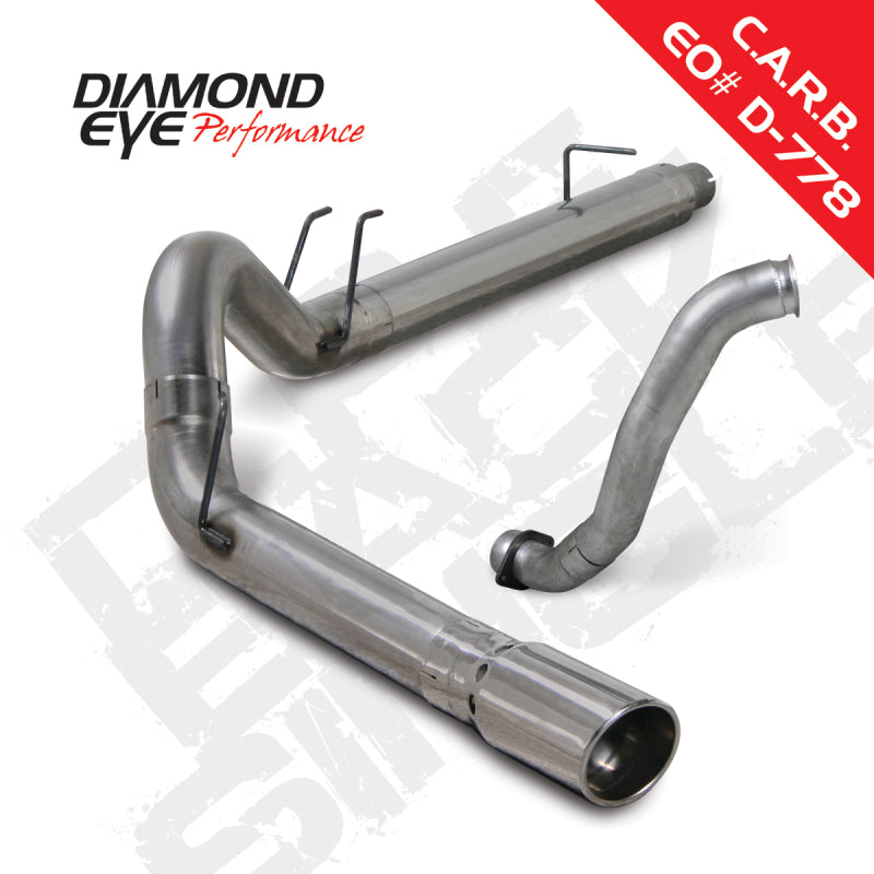 Diamond Eye Performance Diamond Eye KIT 5in DPF-BACK w/ DP SGL SS 08-10 Ford 6.4L Powerstroke F250/F350 K5371S K5371S Photo - Primary