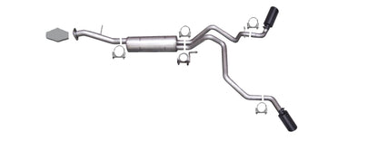 Gibson 00-06 Chevrolet Tahoe LS 4.8L 2.25in Cat-Back Dual Extreme Exhaust - Black Elite 65563B 65563B Photo - Primary