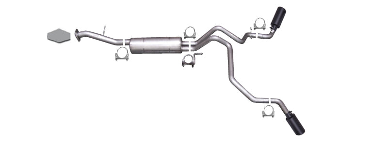 Gibson 00-06 Chevrolet Tahoe LS 4.8L 2.25in Cat-Back Dual Extreme Exhaust - Black Elite 65563B 65563B Photo - Primary