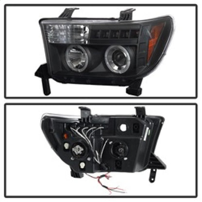 Spyder Toyota Tundra 07-133 Projector Headlights LED Halo LED Blk PRO-YD-TTU07-HL-BK 5012029 5012029 Photo - Unmounted