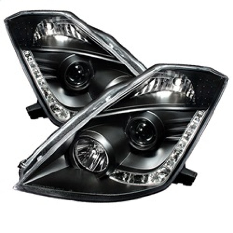 Spyder Nissan 350Z 03-05 Projector Headlights Xenon DRL Blk High H1 Lw D2R PRO-YD-N350Z02-HID-DRL-BK 5032225 5032225 Photo - Primary