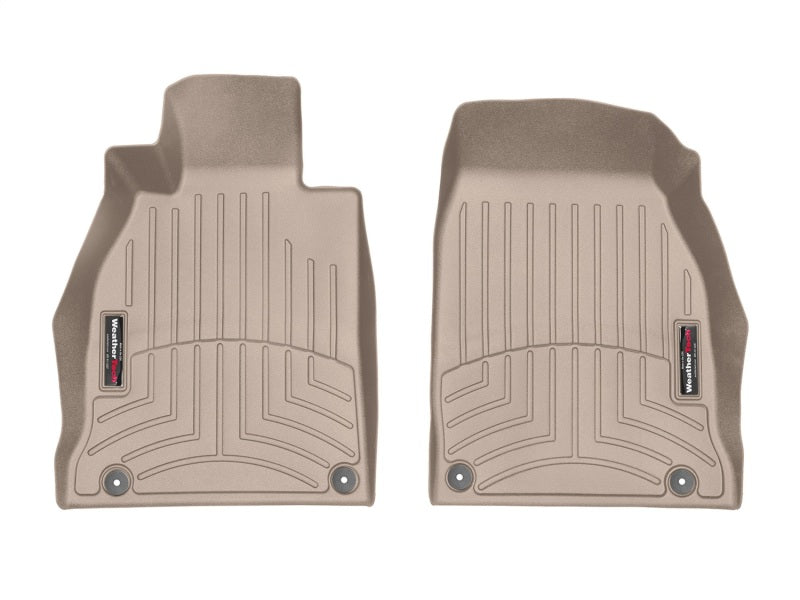 WeatherTech WT FloorLiner - Front - Tan Floor Mats Floor Mats - Rubber main image