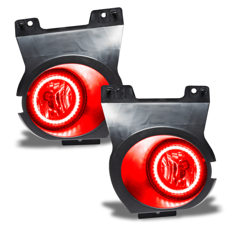 ORACLE Lighting 11-14 Ford F-150 Pre-Assembled LED Halo Fog Lights -Red 8107-003
