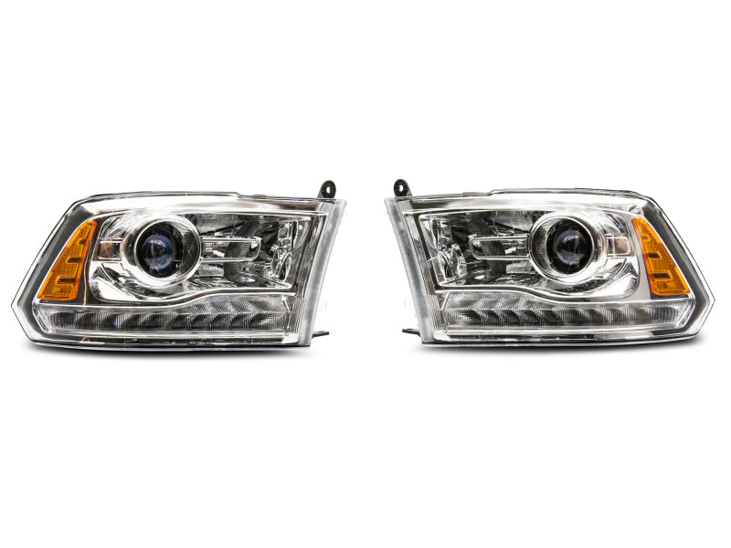 Raxiom 09-18 Dodge RAM 1500 LED Halo Headlights w/ Swtchbck Turn Signals- Chrome Hsng (Clear Lens) R111519