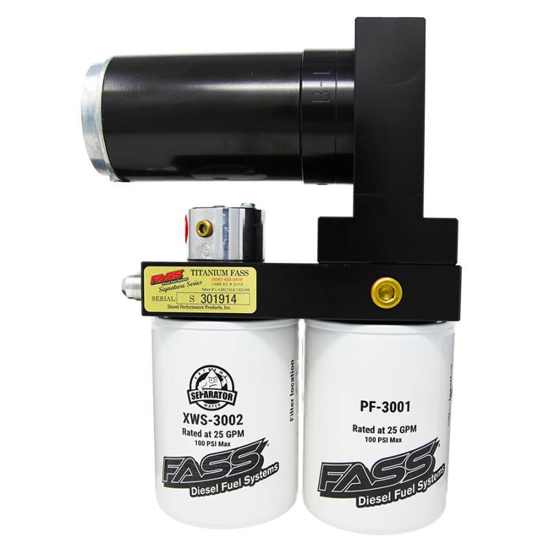 FASS Fuel Systems FASS 98.5-04.5 Dodge 2500/3500 Cummins 250gph Titanium Fuel Air Separation System TS D08 250G TSD08250G