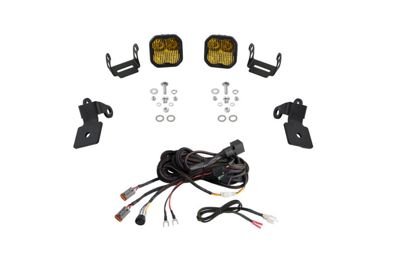 Diode Dynamics 20-Present Polaris RZR A-Pillar LED Pod Kit SS3 Sport - Yellow Combo DD7636 DD7636 Photo - Primary