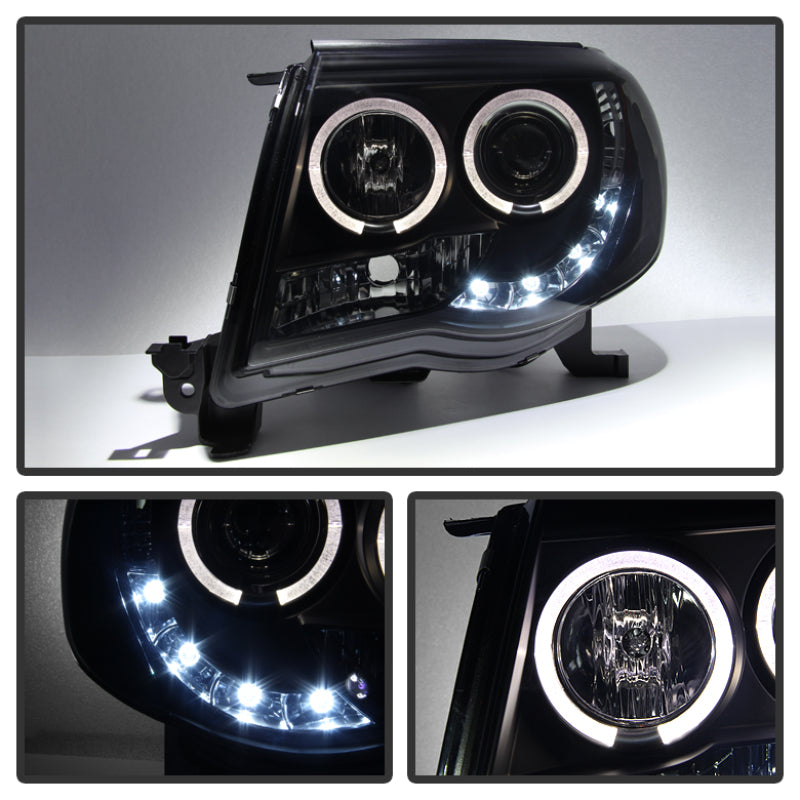 Spyder Toyota Tacoma 05-11 Projector Headlights LED Halo LED Blk Smke PRO-YD-TT05-HL-BSM 5078650 5078650 User 1