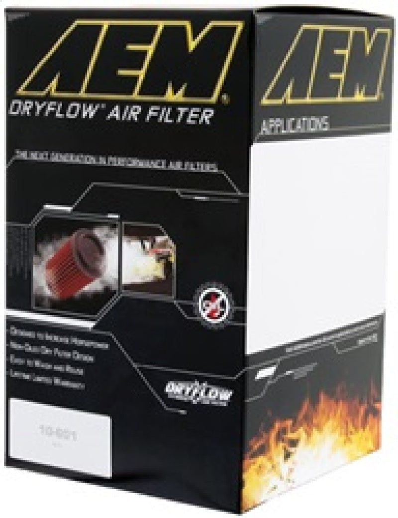 AEM Induction AEM 2-3/4in x 6-7/8in Oval DryFlow Air Filter 21-2128DK 21-2128DK Photo - in package