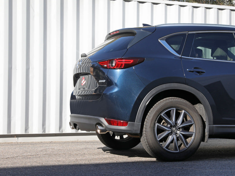 aFe Takeda 17-21 Mazda CX-5 2.5L (t) 2.5in. SS Axle-Back Exhaust System w/Polished Tips 49-37021-P 49-37021-P Photo - Mounted