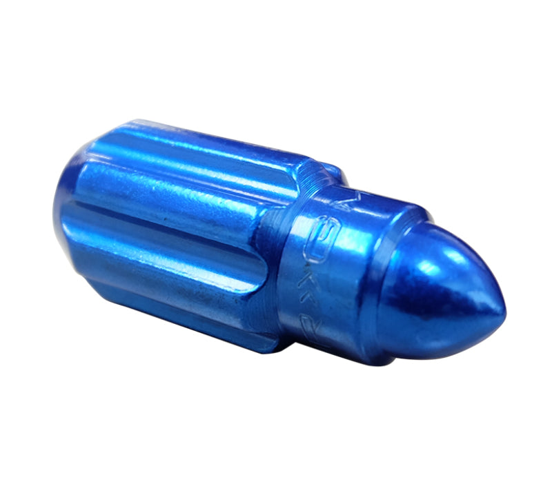 NRG M12 x 1.5 Steel Lug Nut Set  Bullet Shape 21 pc Blue W/ Lock Key LN-LS500BL-21 Photo - Primary