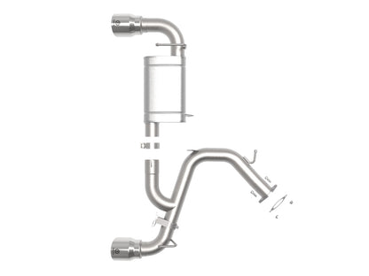 aFe Power Axle Back Exhaust - 19-20 Hyundai Veloster N L4-2.0L (t) w/ Polished tips 49-37007-P 49-37007-P Photo - Unmounted