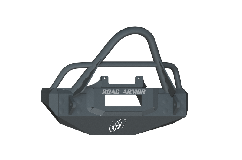 Road Armor 07-18 Jeep Wrangler JK Stealth Stubby Front Winch Bumper w/Stinger Guard - Tex Blk 509R4B 509R4B Photo - Primary
