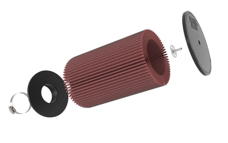 K&N Engineering K&N Universal Round Clamp-On Air Filter 3-1/2in FLG  8in B, 7in T W/STUD, 12-1/2in H RU-5165 RU-5165 Photo - out of package