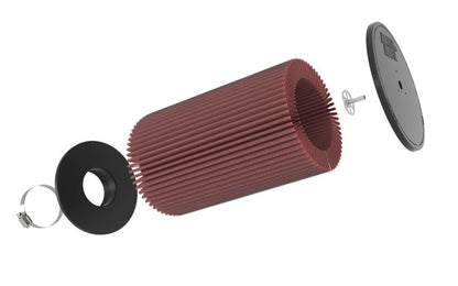 K&N Engineering K&N Universal Round Clamp-On Air Filter 3-1/2in FLG  8in B, 7in T W/STUD, 12-1/2in H RU-5165 RU-5165 Photo - out of package