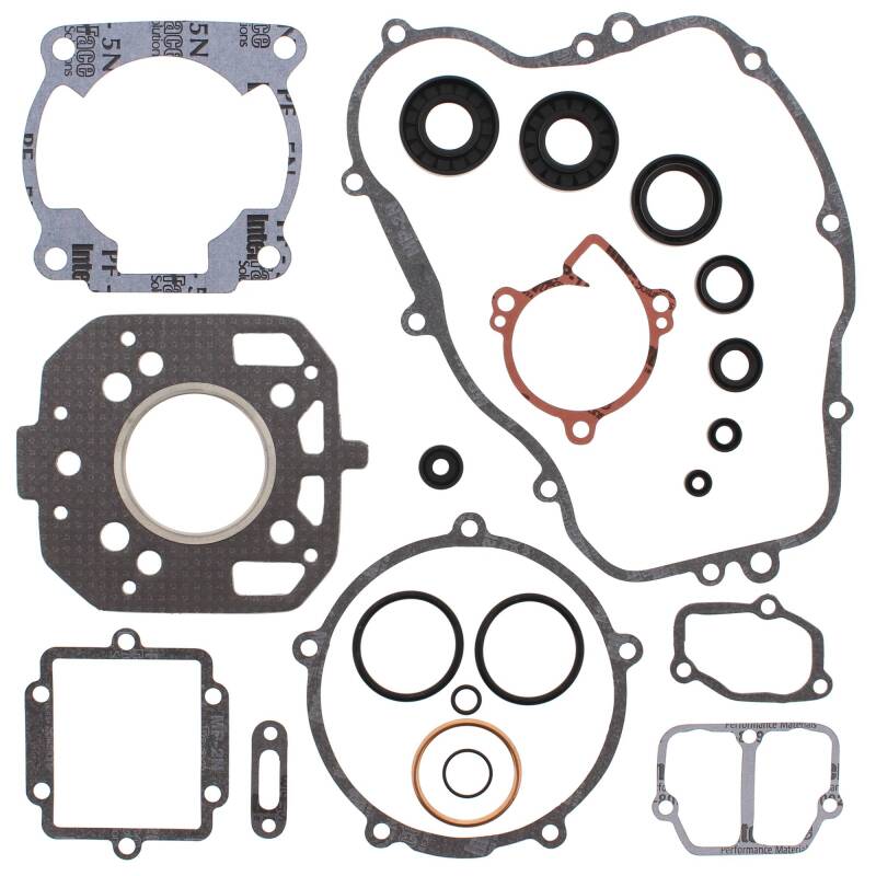 Vertex Pistons Vertex Gaskets 1987 Kawasaki KX125 Complete Gasket Kit w/ Oil Seals 811421 811421 Photo - Primary
