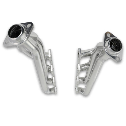 JBA 65-73 Ford Mustang 260-302 SBF 1-5/8in Primary Silver Ctd Mid Length Header 1650SJS 1650SJS Photo - Close Up