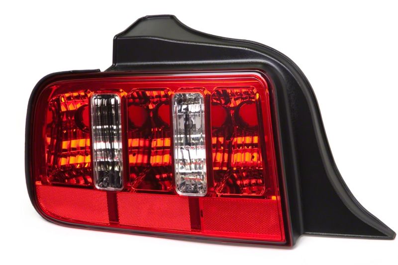 Raxiom 05-09 Ford Mustang Coyote Tail Lights- Chrome Housing - Red/Clear Lens 49123