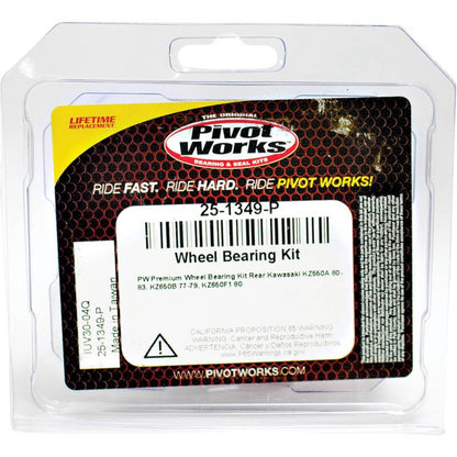 Pivot Works Kawasaki Wheel Bearing Kit Premium Bearings 25-1349-P 25-1349-P Photo - Primary
