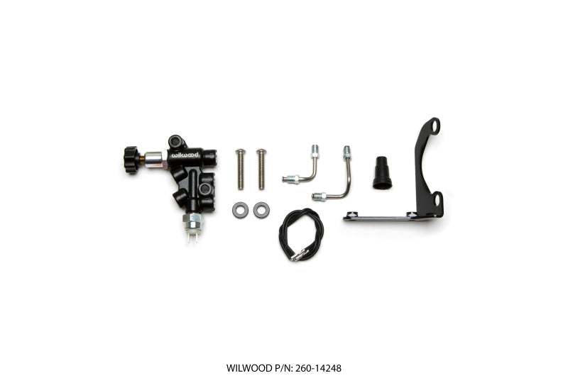 Wilwood Tandem Remote Master Cylinder Mounting Bracket L/H Kit w/ Prop Valve 260-14248 260-14248 Photo - Primary