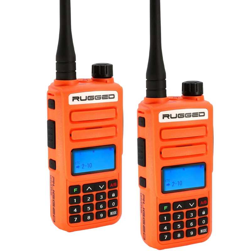 Rugged Radios 2 PACK - Rugged GMR2 PLUS - GMRS / FRS Two Way Handheld Radios Safety Orange GMR2-PLUS-2-PACK-ORN GMR2-PLUS-2-PACK-ORN Photo - Primary