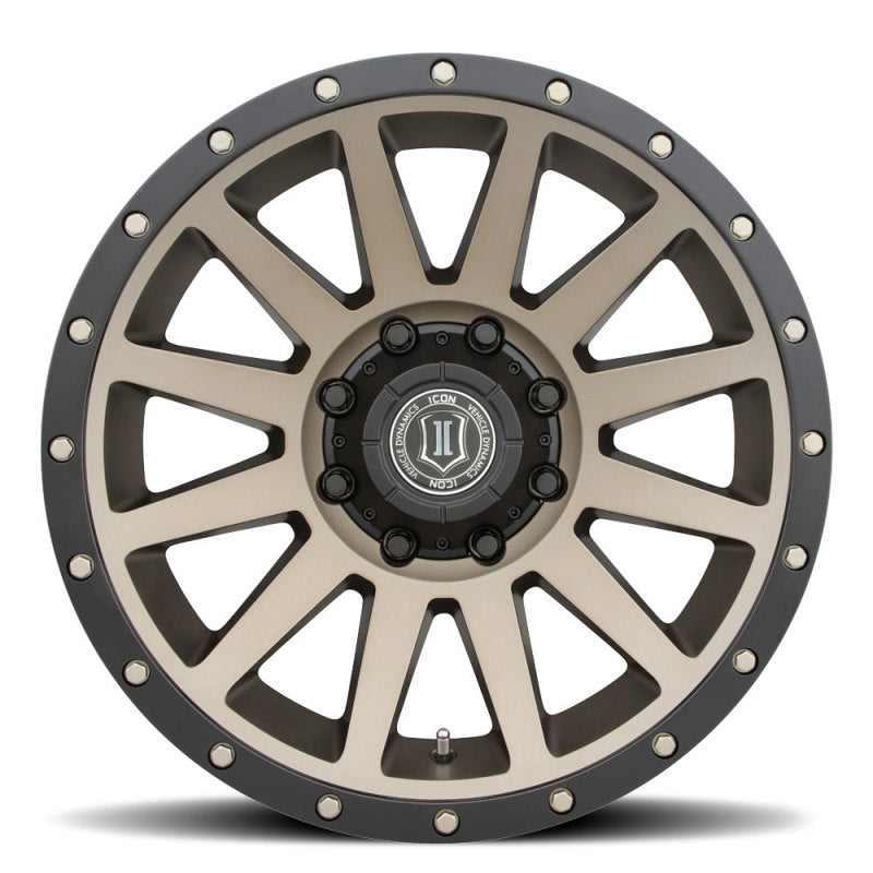 ICON Compression 20x10 8x6.5 -19mm Offset 4.75in BS 121.4mm Bore Bronze Wheel 2020108047BR 2020108047BR Photo - Close Up