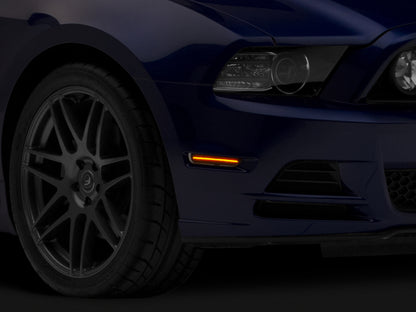 Raxiom 10-14 Ford Mustang Axial Series LED Side Marker Lights (Smoked) 412496 412496 Photo - Primary