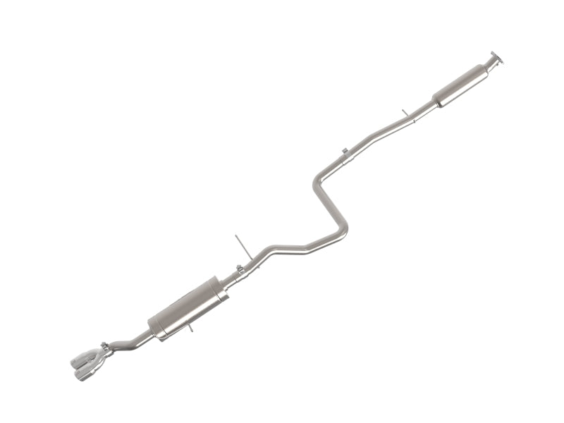 aFe Takeda Series 2 1/2in 304 SS Cat-Back 14-19 Ford Fiesta L4-1.6L w/Polished Tip 49-33134-P 49-33134-P Photo - Primary