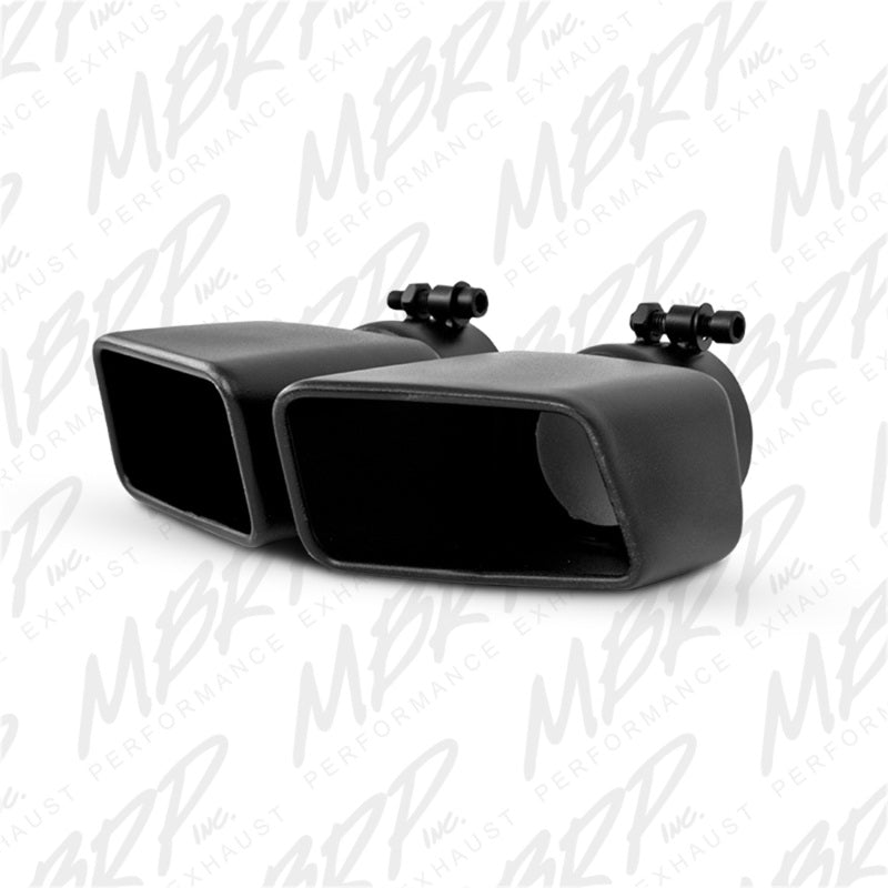 MBRP Universal Tip 4.75inx 3in Rectangle Angled Cut 3in O.D T5120BLK Photo - Primary