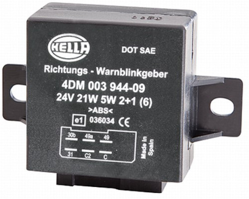 Hella Flasher Unit 24V 2+1X21W+5W 003944091 003944091 Photo - Primary