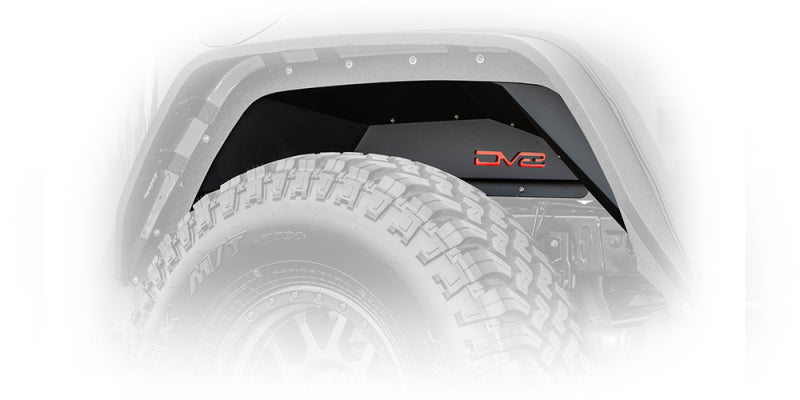 DV8 Offroad 201+ Jeep Gladiator Rear Inner Fenders - Black INFEND-04RB INFEND-04RB Photo - Mounted