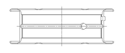 ACL Nissan KA24DE Inline 4 Standard Size High Performance Main Bearing Set 5M2747H-STD 5M2747H-STD Technical Drawing