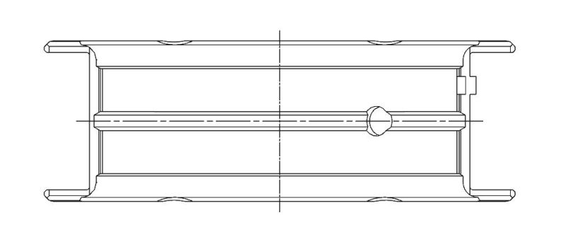 ACL Nissan KA24DE Inline 4 Standard High Performance W/ Extra Oil Clearance Main Bearing Set 5M2747HX-STD 5M2747HX-STD Technical Drawing