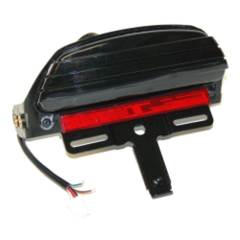 Letric Lighting 2006+ FXST Model Softail Replacement LED Taillight - Smoked Lens Fits LLC-STTL-SS