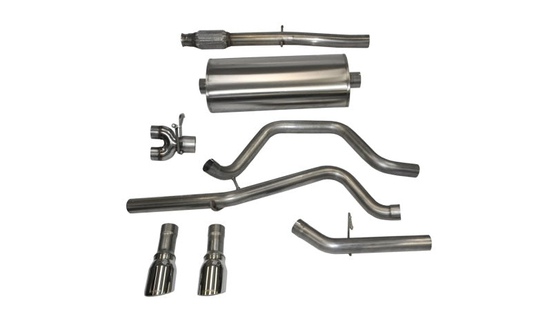 Corsa Performance Corsa 14 GMC Sierra/Chevy Silv 1500 Crew Cab/Std. Bed 5.3L V8 Polished 14870 Photo - Primary