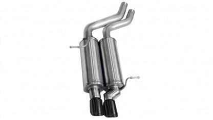 Corsa Performance 01-06 BMW 325i/ci Convertible E46 Black Sport Axle-Back Exhaust 14559BLK Photo - Primary