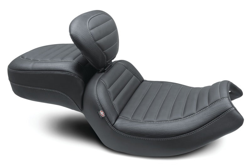 Mustang Motorcycle Mustang 20-22 Indian Challenger Standard Touring 1PC Seat w/Driver Backrest - Black 89200 89200 Photo - Primary