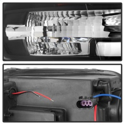 Spyder 09-16 Dodge Ram 1500 Version 2 Headlights Light Bar DRL Black PRO-YD-DR09V2-LBDRL-BK 5084811 5084811 Photo - Unmounted