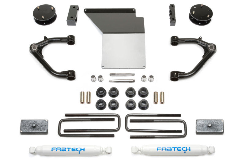 Fabtech 4" Uniball UCA System w/ Rear Performance Shock K1071 Photo - Primary